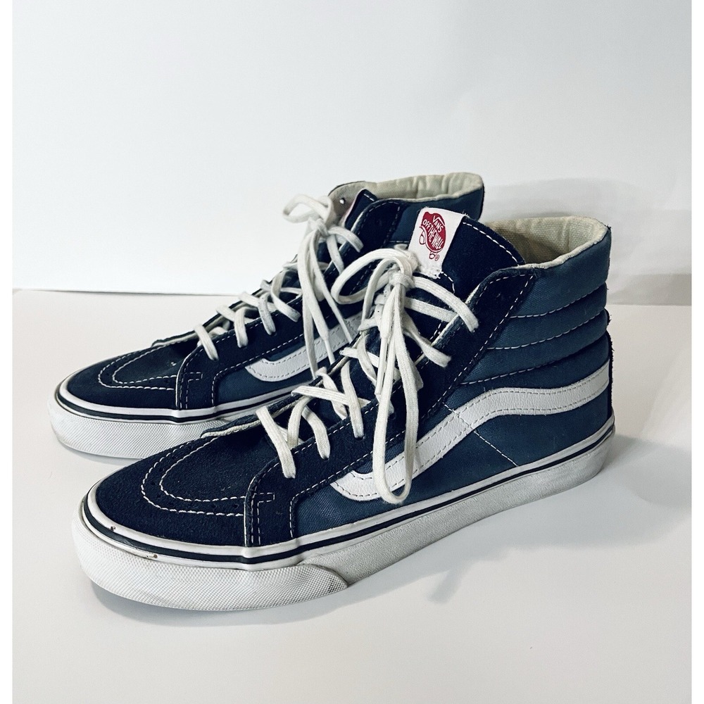 Vans Unisex‎ SK8 Hi Blue Casual Shoes Sneakers Men's Size 8